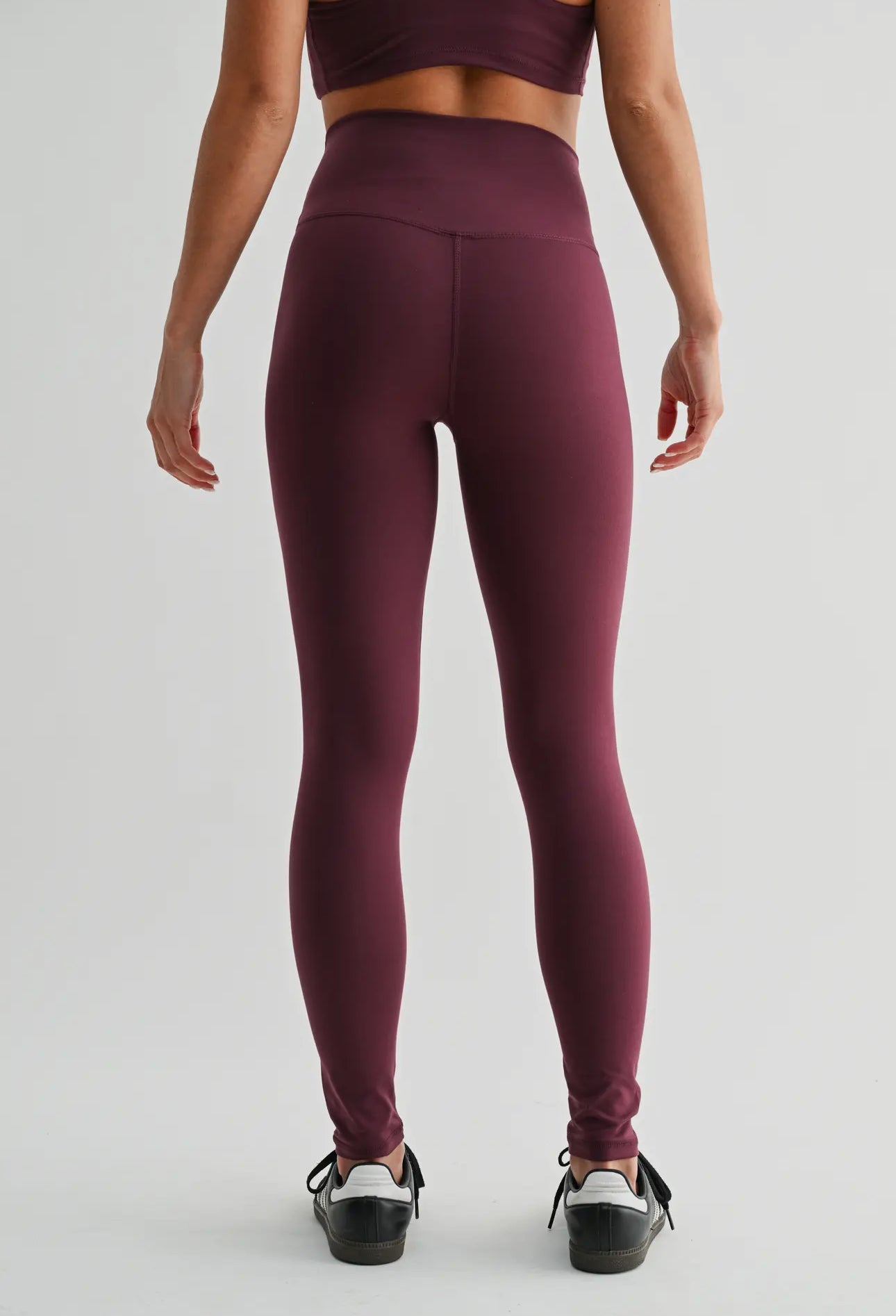 Dark Plum Venice Cloud Light Contour High-Waisted Leggings