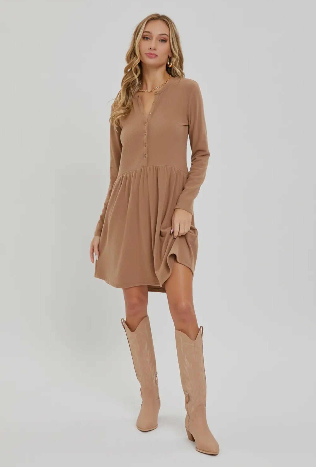 Brushed Short Dress