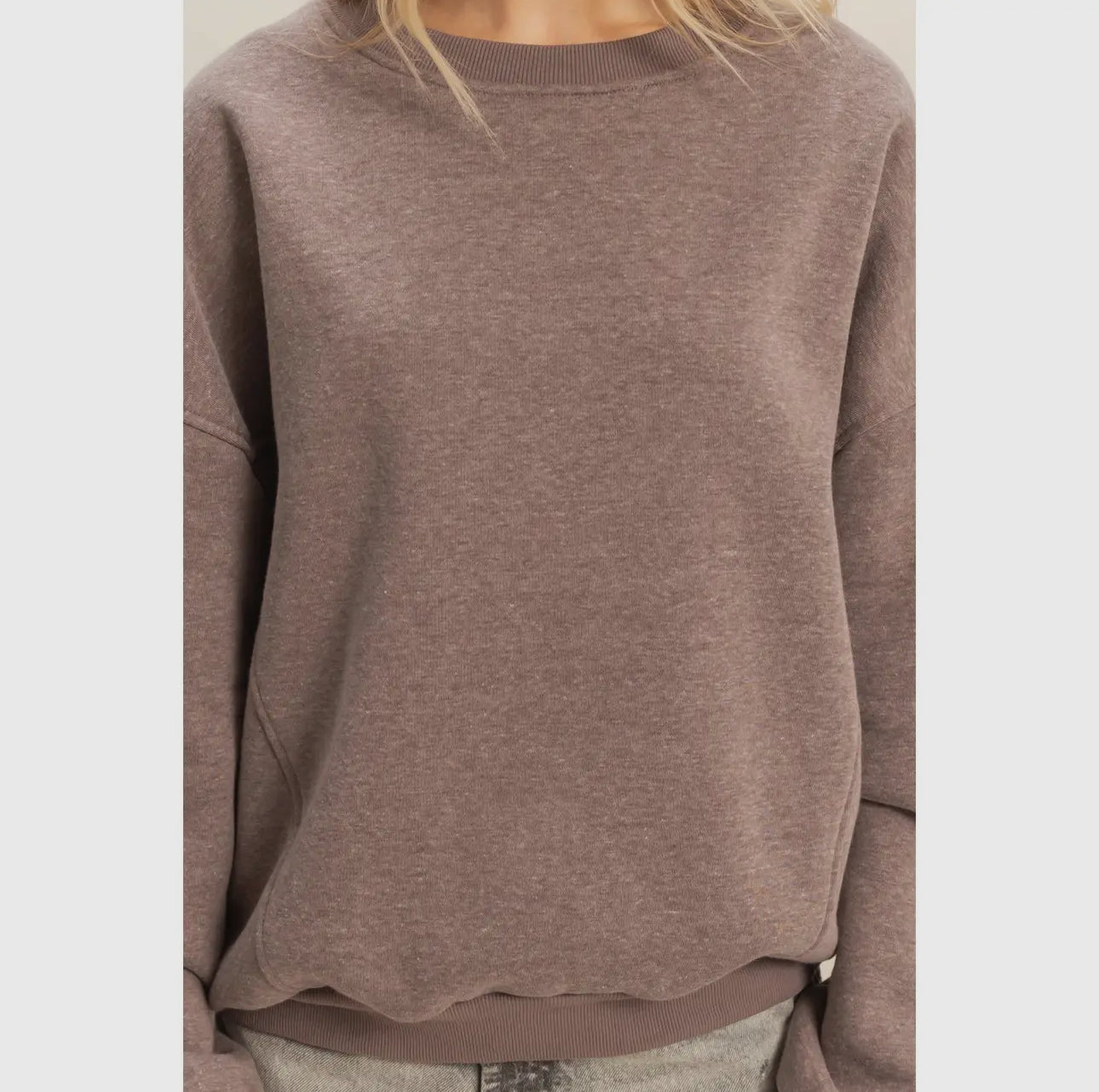 Walnut Oversized Crewneck