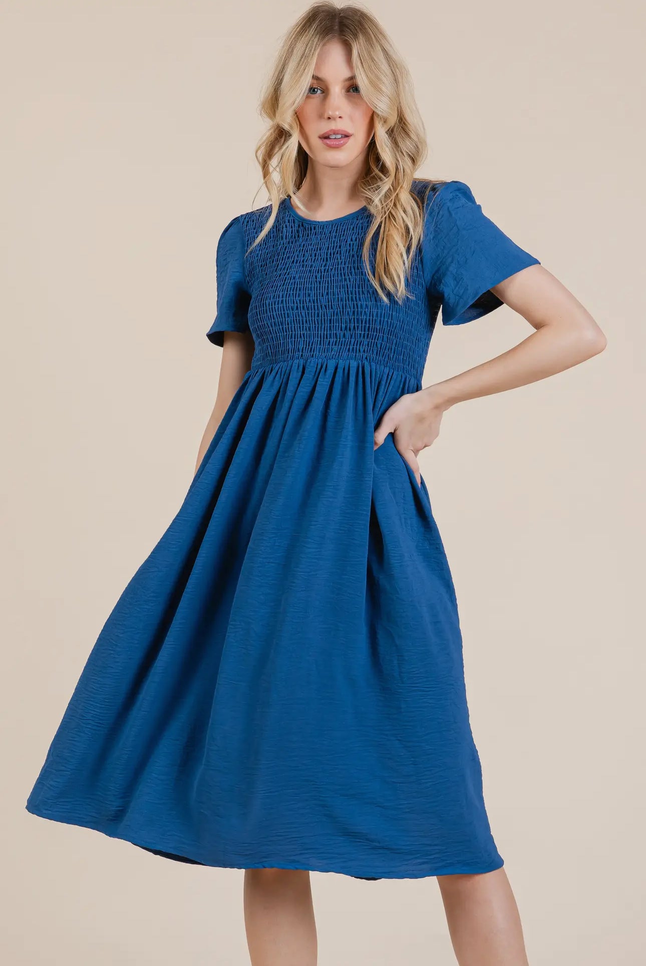 Smocked Bodice Dress