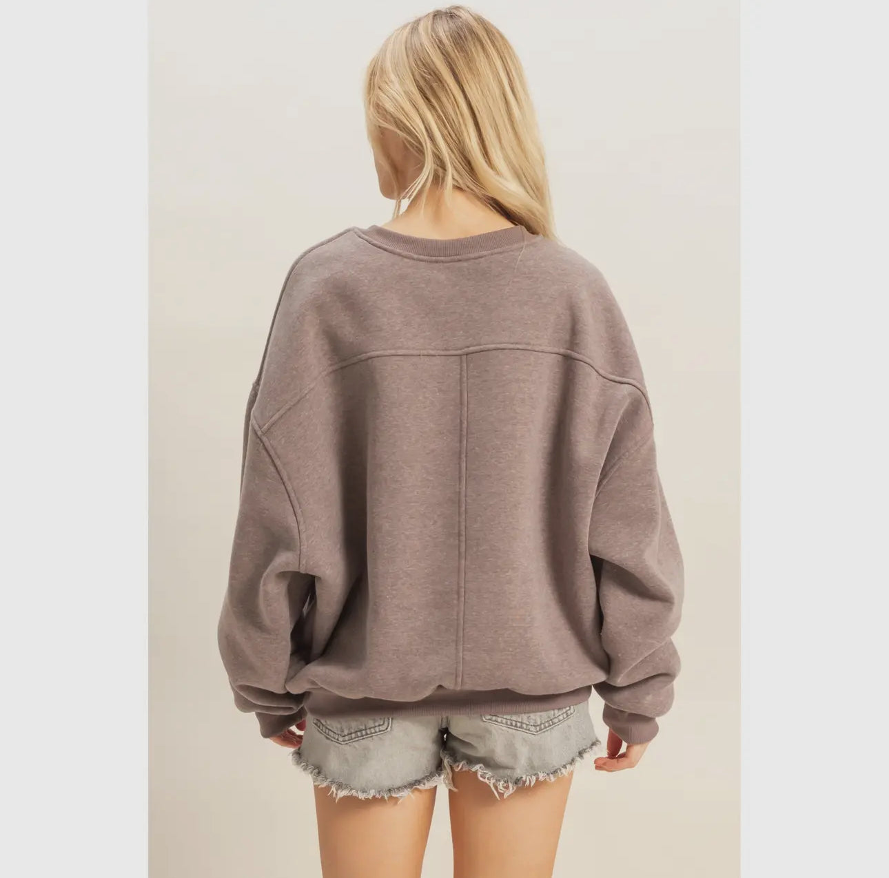 Walnut Oversized Crewneck