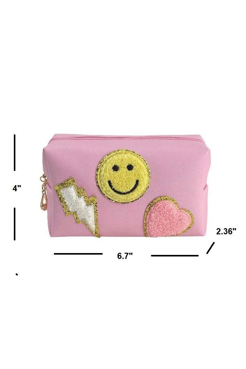 Preppy Patch Cosmetic Bag