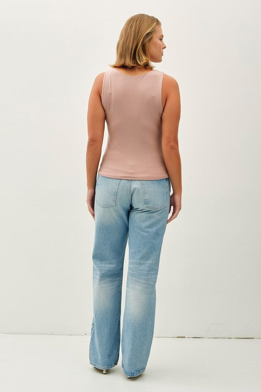 Plus Basic Boat Neck Tank - Hazelnut