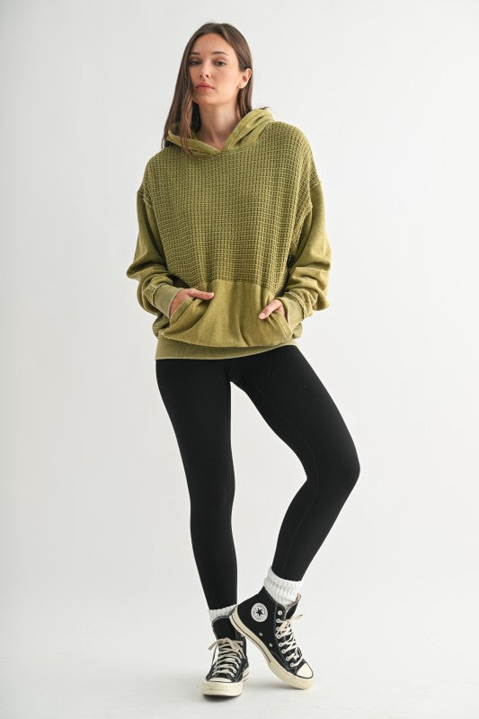Duality Waffle Knit Hoodie
