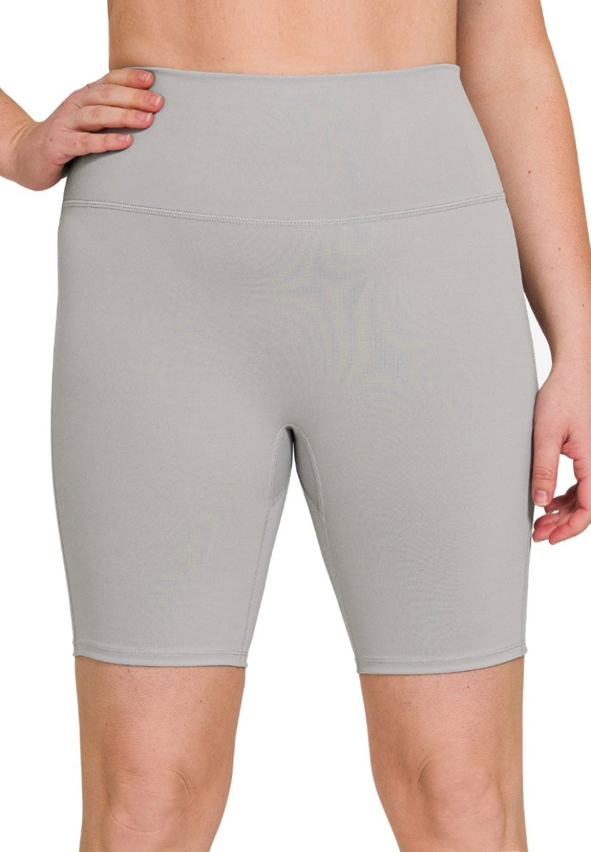 High Rise Athletic Biker Shorts - Plus