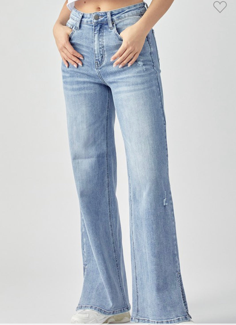 RISEN Wide Leg With Side Slit