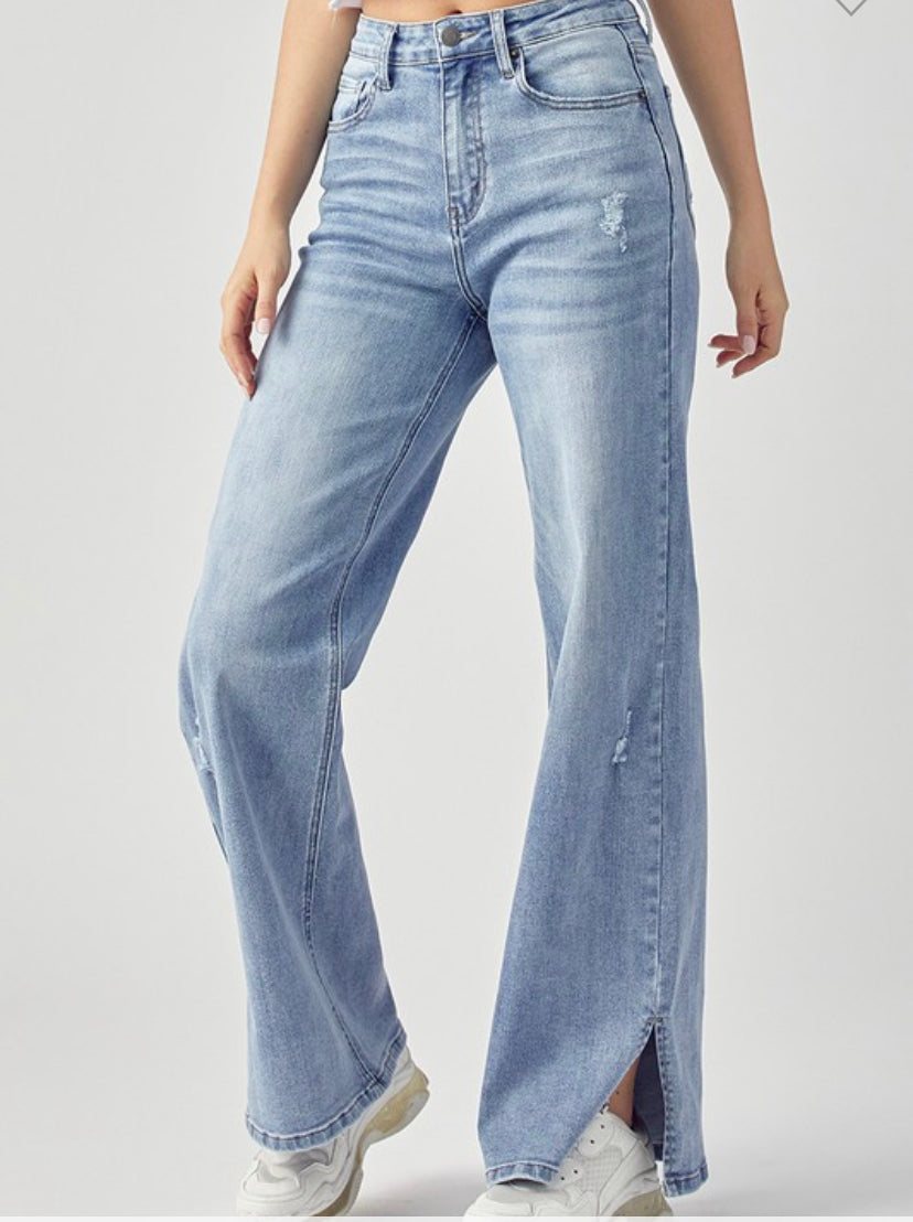 RISEN Wide Leg With Side Slit