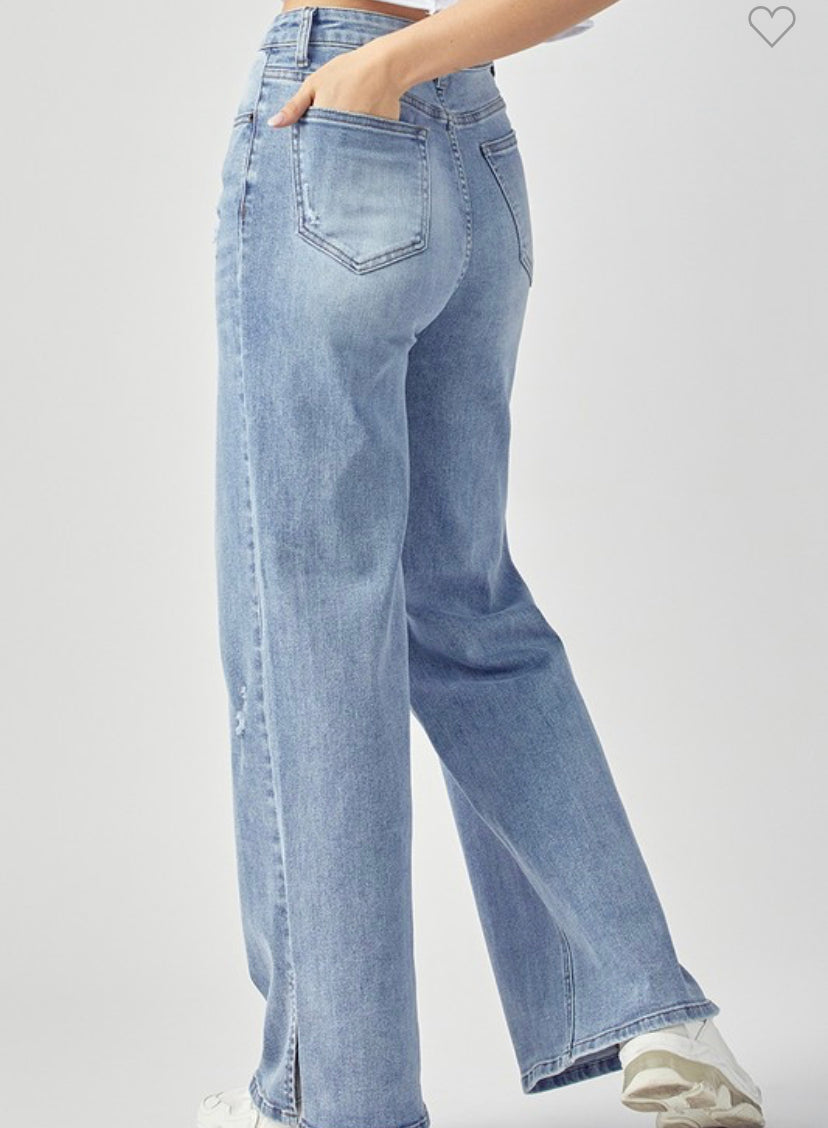RISEN Wide Leg With Side Slit