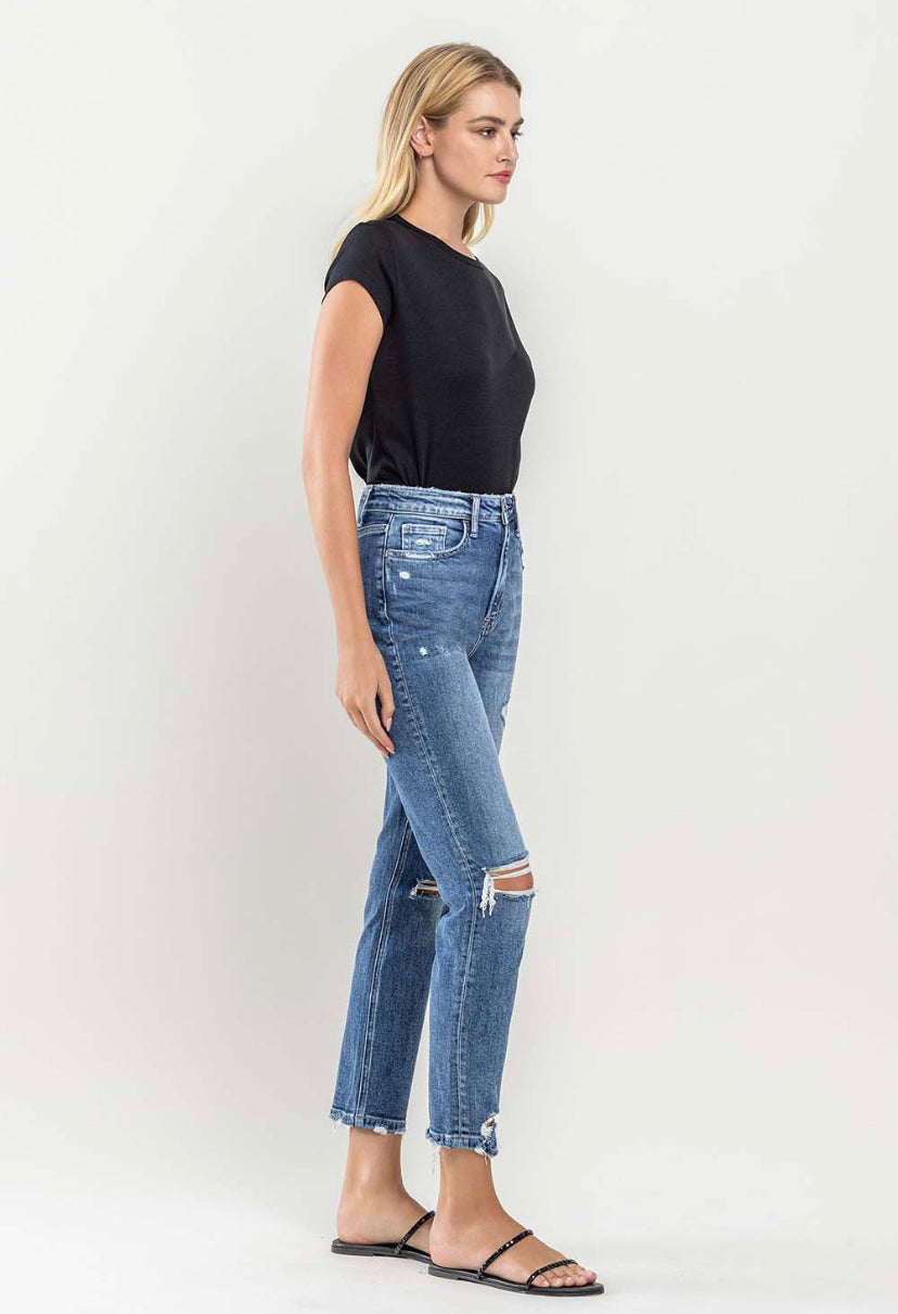 Flying Monkey Distressed Mom Jeans