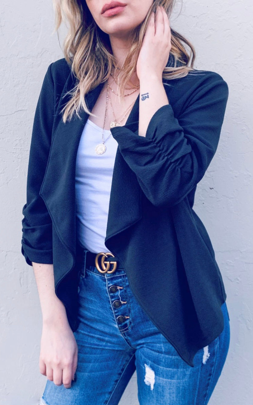 Basic Charcoal Blazer