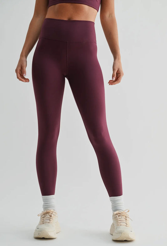 Dark Plum Venice Cloud Light Contour High-Waisted Leggings