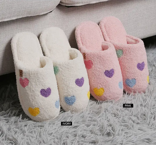 Heart Slippers - Size S/M