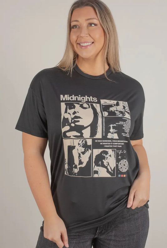 Midnights Charcoal Graphic Tee