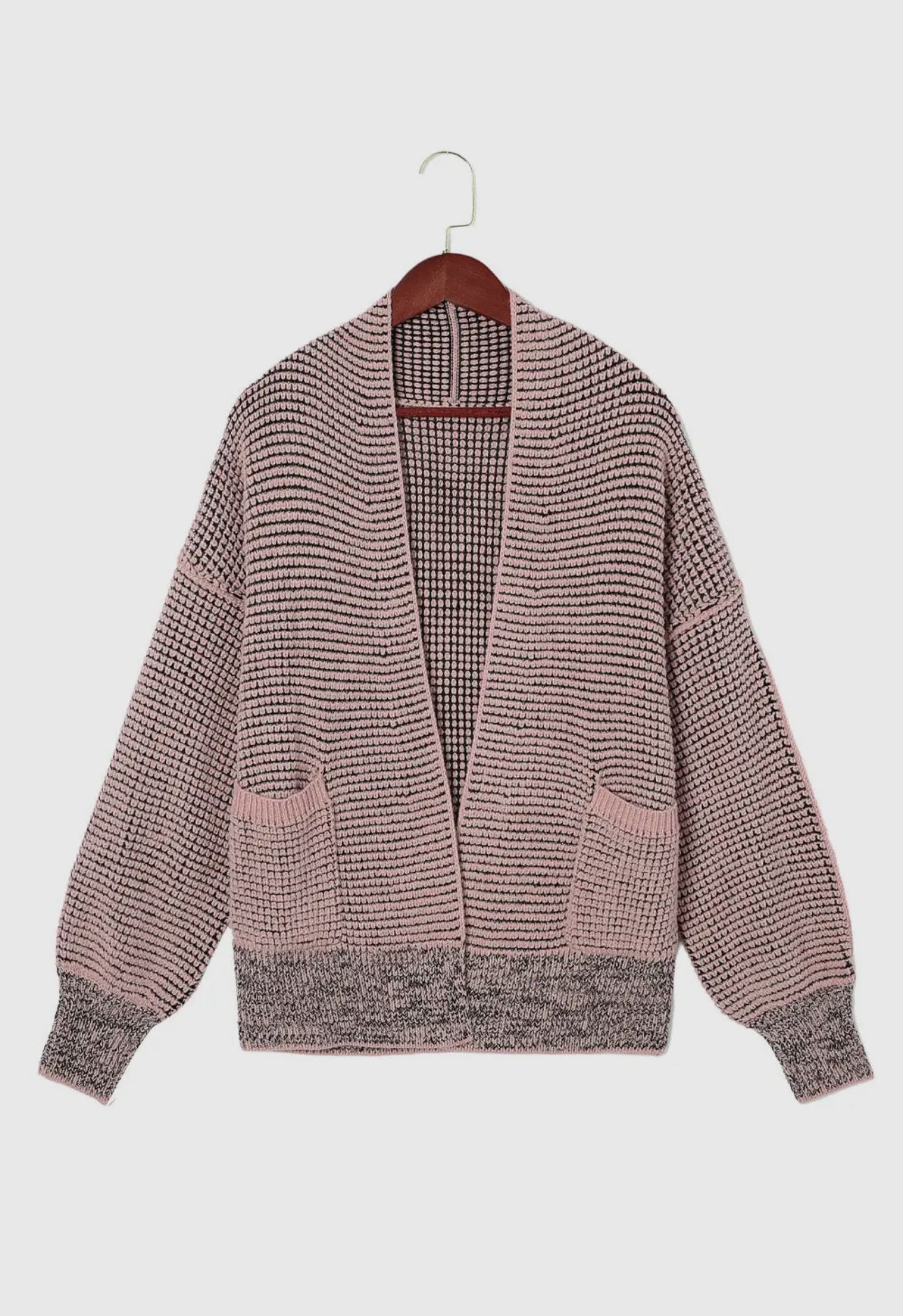 Chunky Waffle Knit Oversized Cardigan