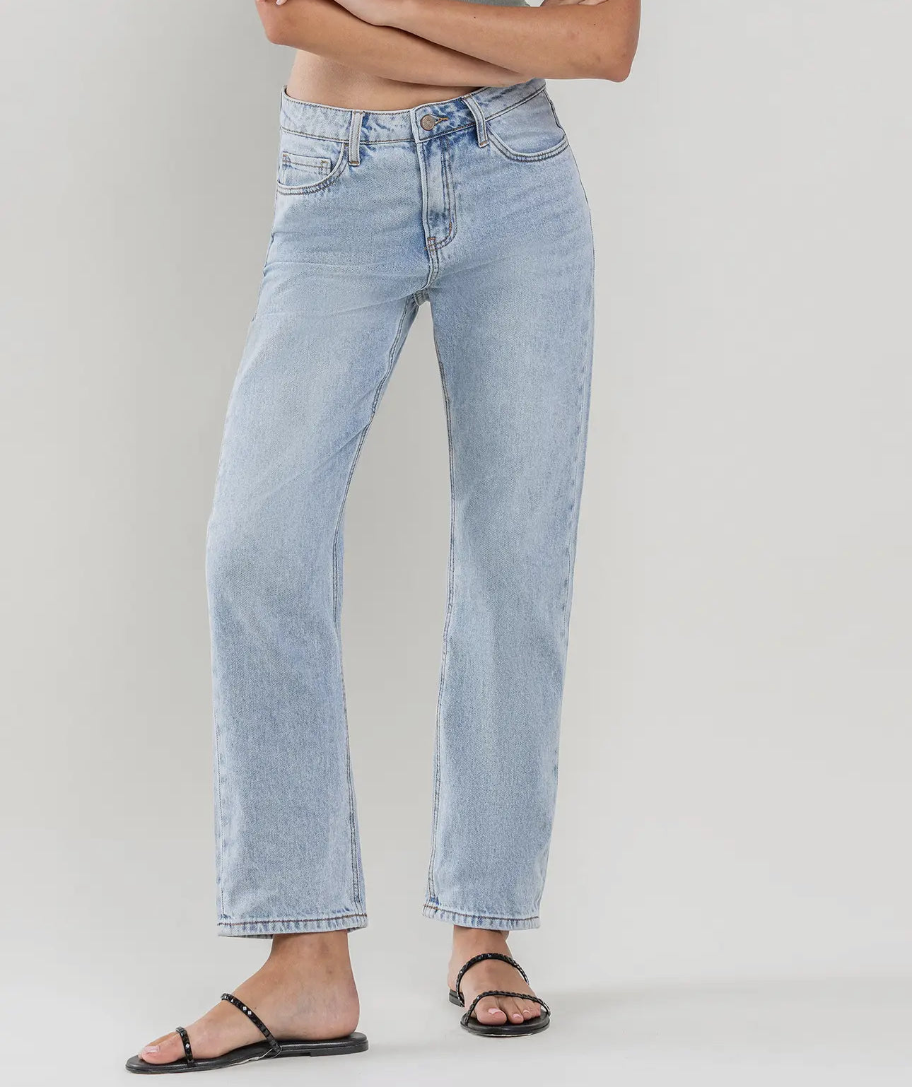 Sustainability High Rise Ankle Straight Jeans