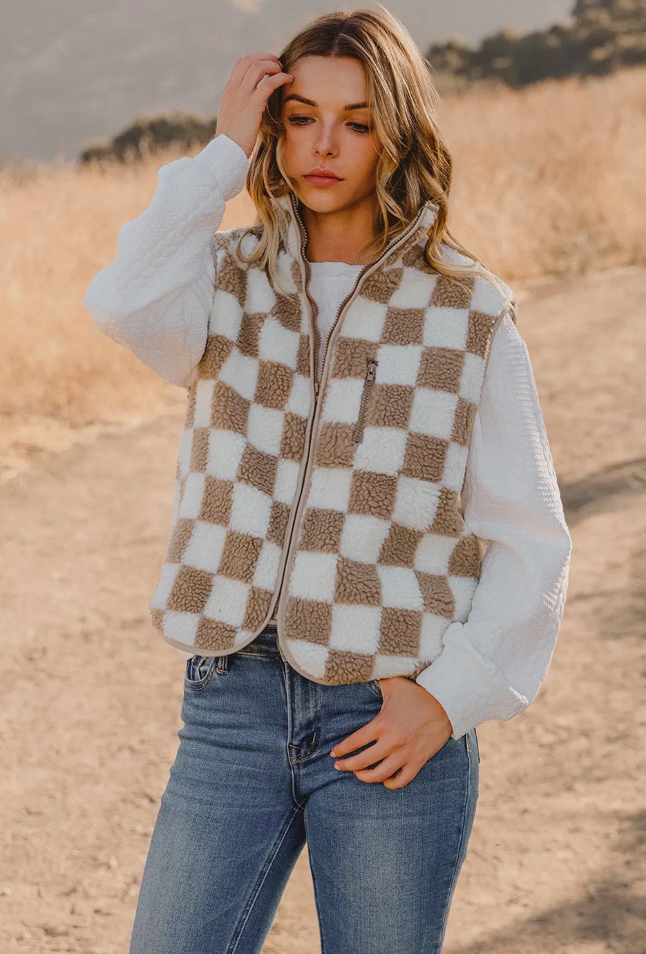 Checkered Vest