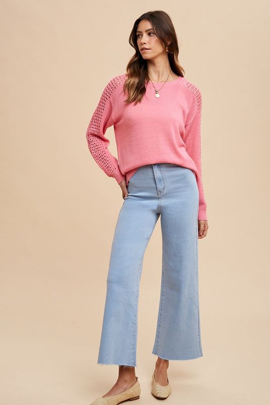 Annie Wide Leg Crop Denim