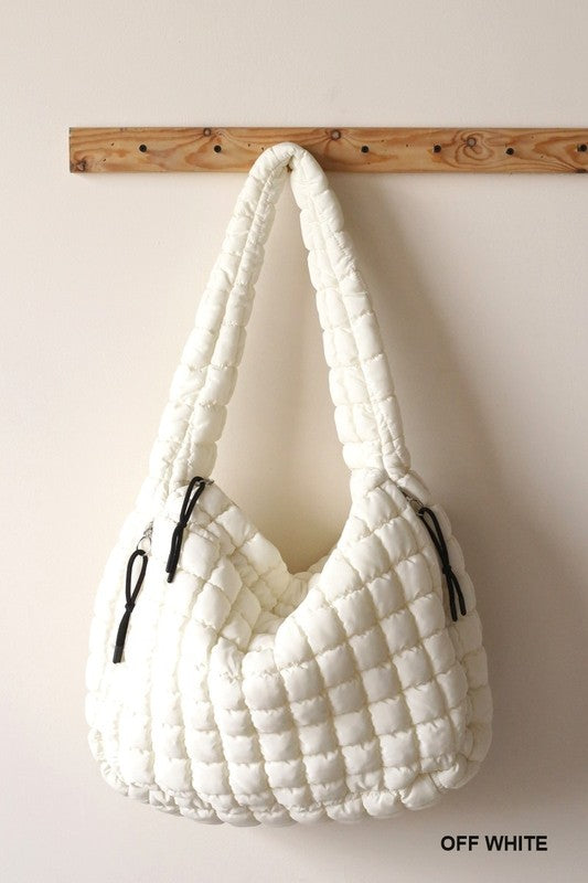 Oversized Quilted Carryall Bag