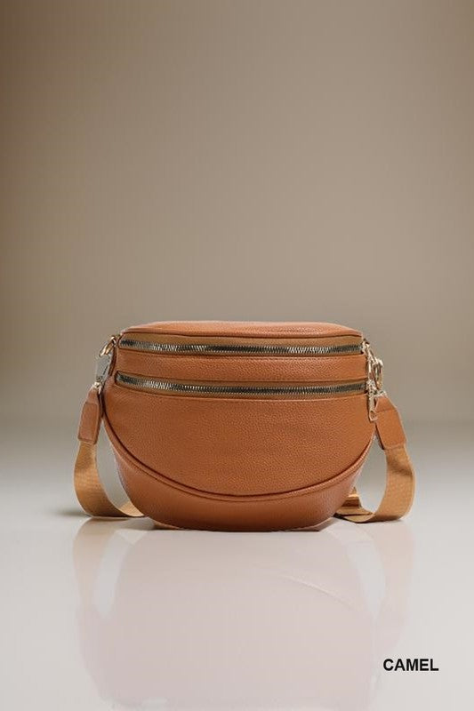 Double Zipper Crossbody