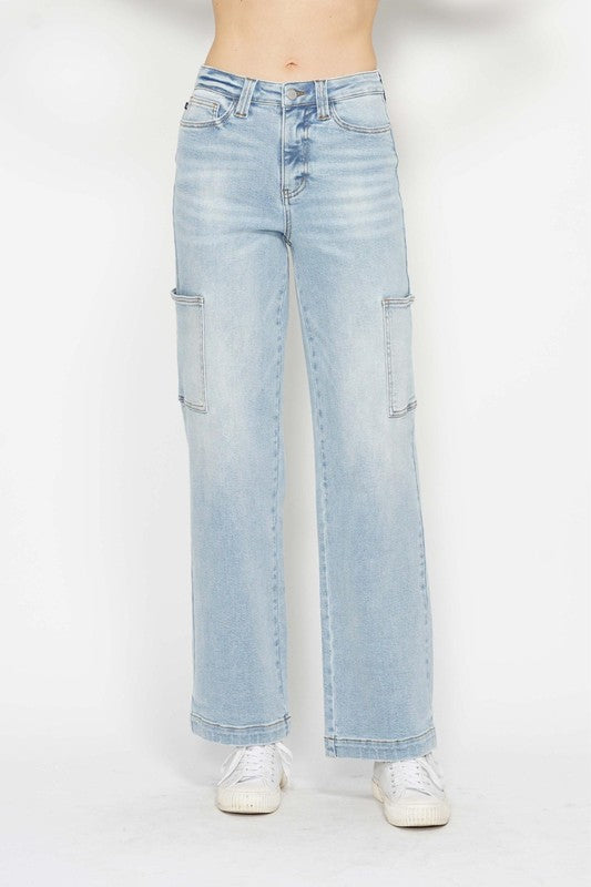 Judy Blue Cargo Wide Leg Denim