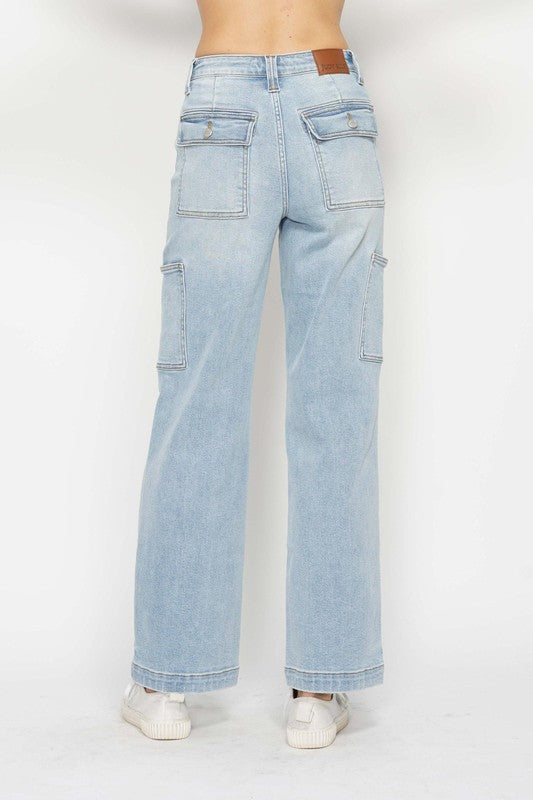 Judy Blue Cargo Wide Leg Denim