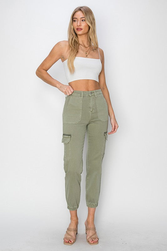 Risen High Waist Joggers