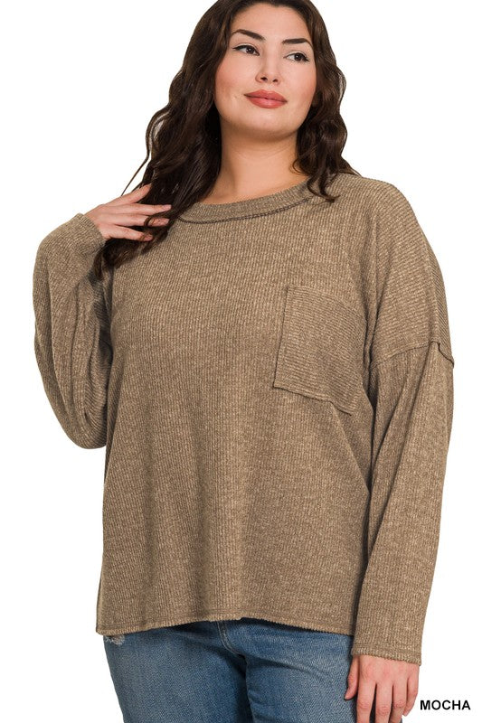 Plus Mocha Sweater