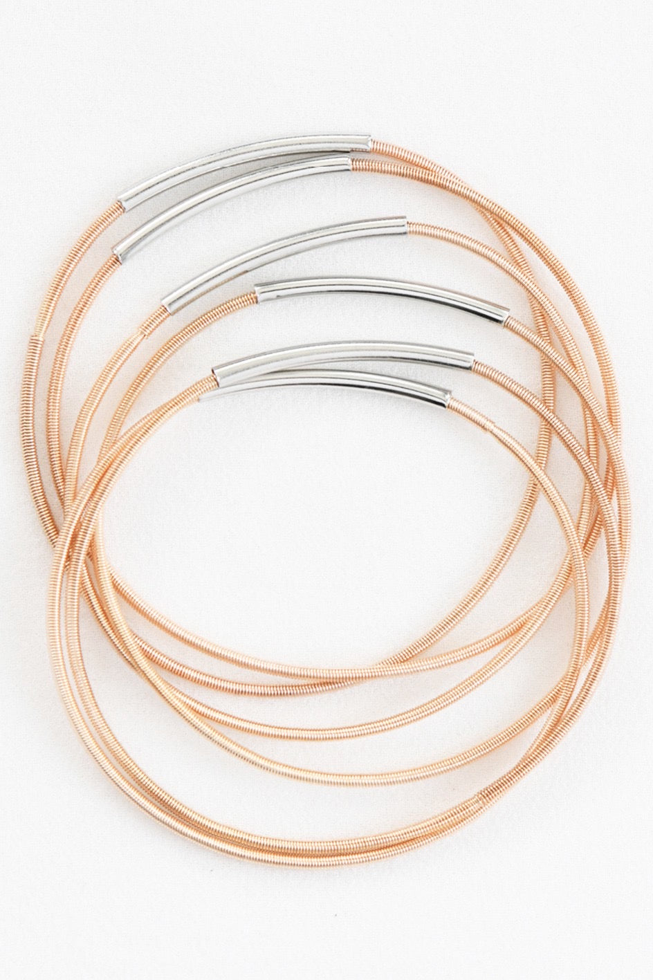 Stretchy Layered Guitar String Bracelets Sets