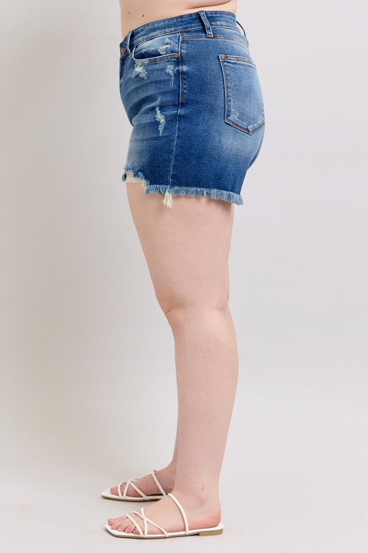 Judy Blue 2 Button Dad Shorts (S-3XL)