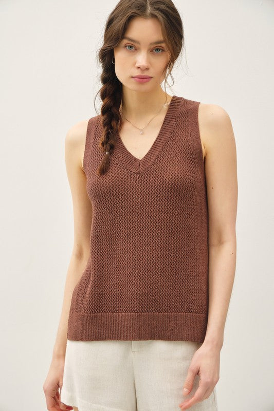 Varsity Style V-neck Tank