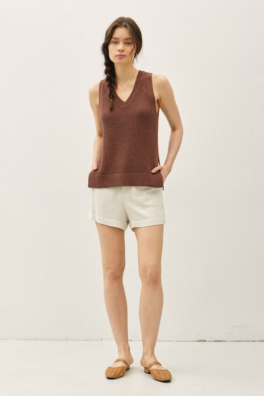 Varsity Style V-neck Tank
