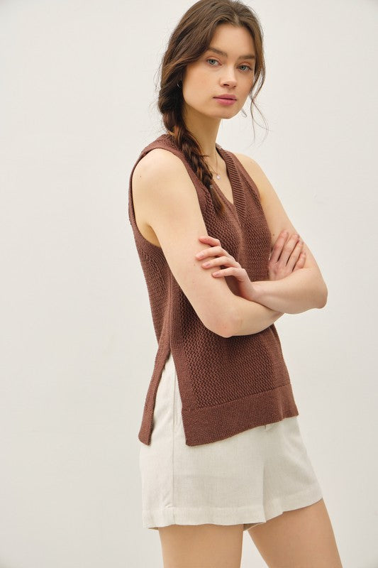 Varsity Style V-neck Tank
