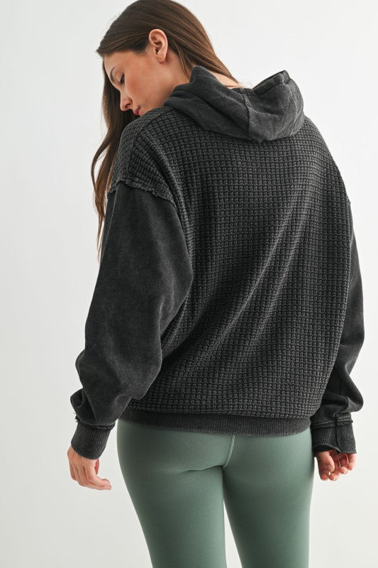 Duality Waffle Knit Hoodie