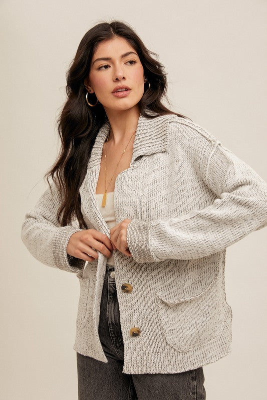 Heather Gray Cardigan