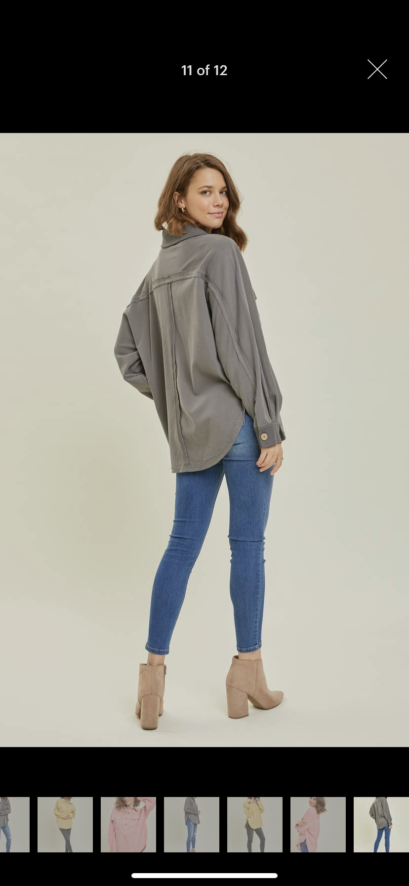 French Terry
Oversized Half Button Pullover