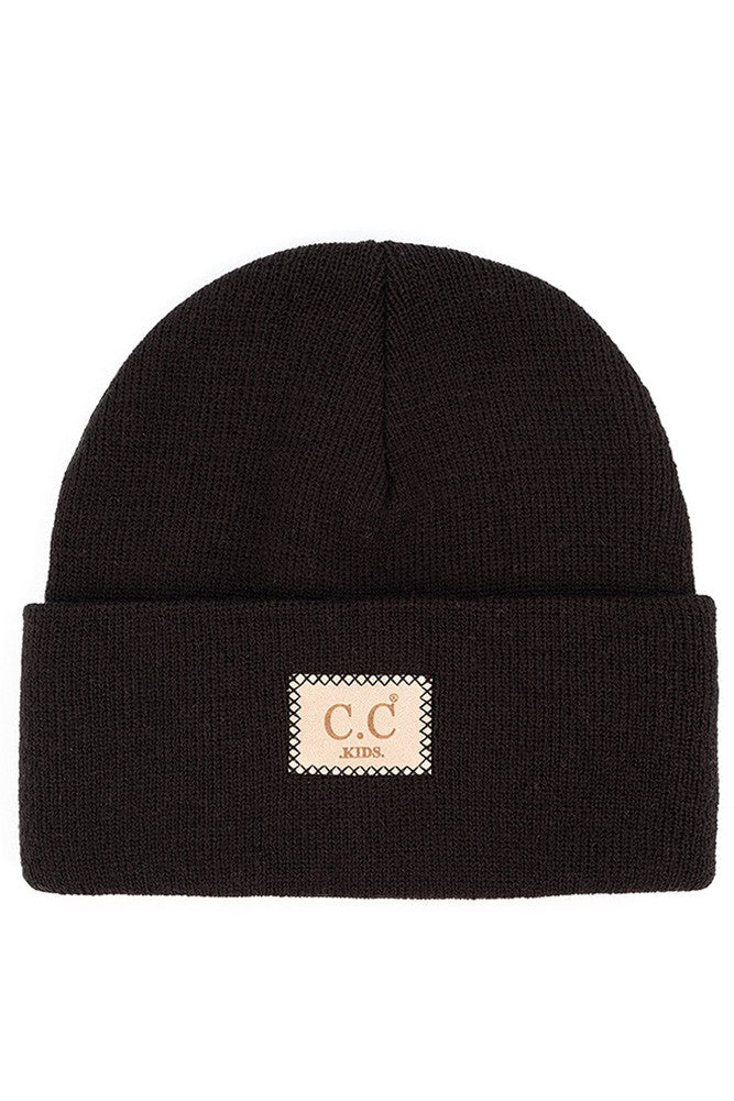 CC classic rib patch beanie