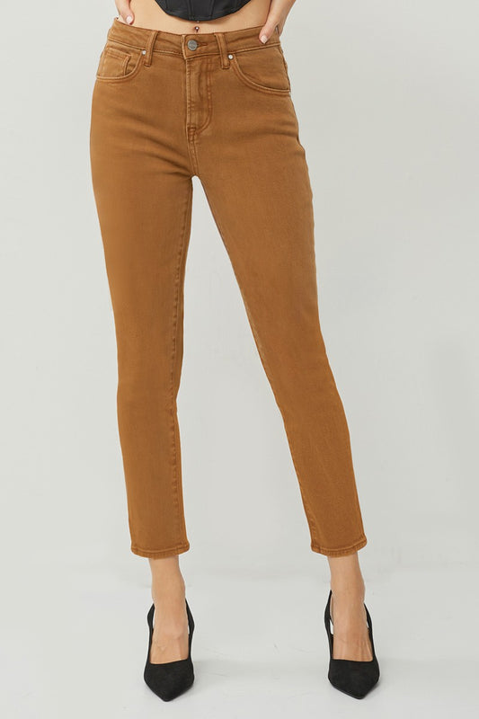 Cappuccino High Rise Skinny Denim