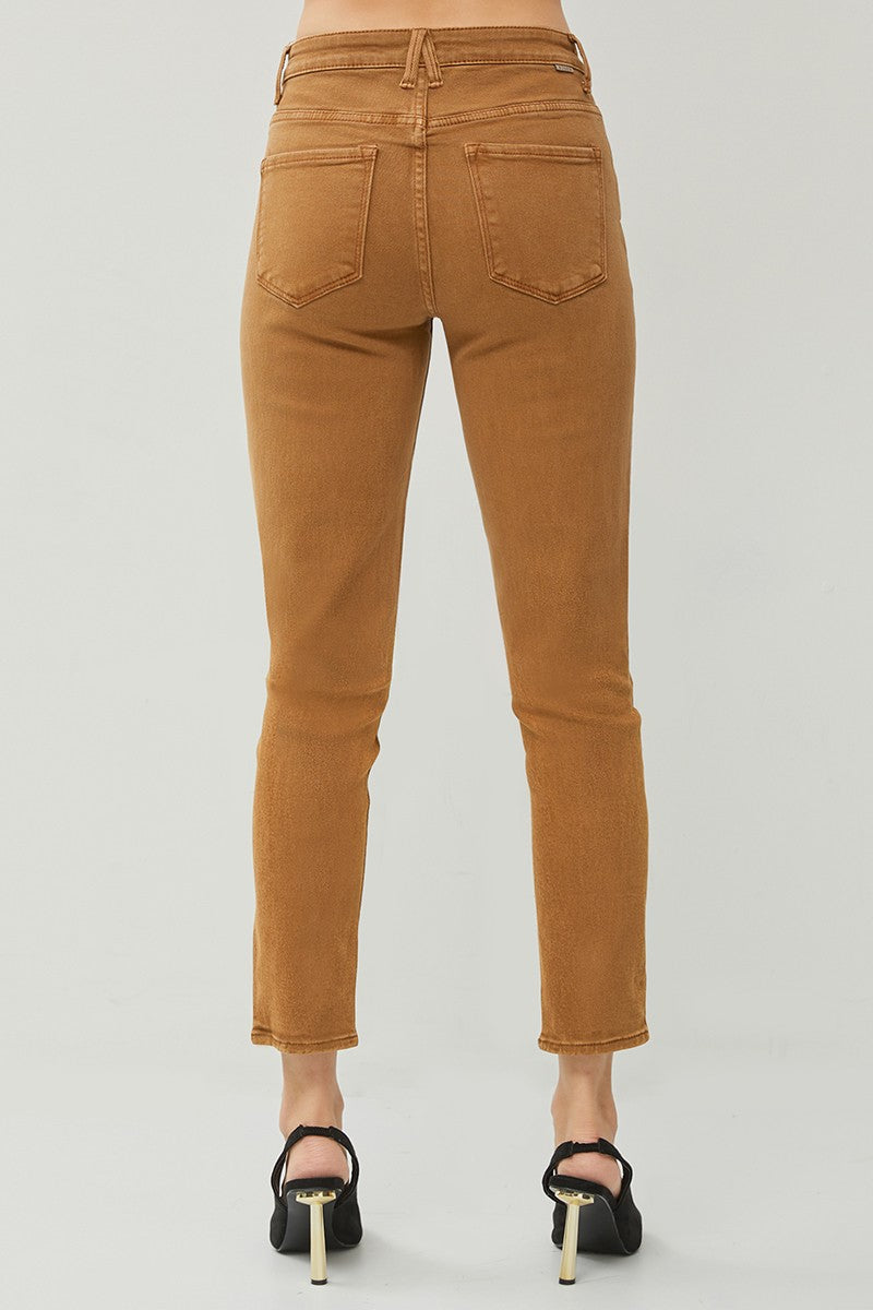 Cappuccino High Rise Skinny Denim