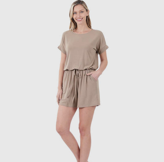 Ash Mocha Romper