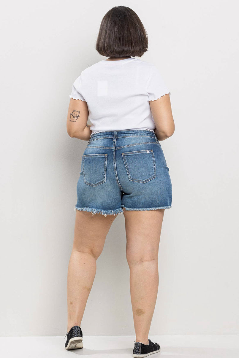 SneakPeak High Rise Shorts - Plus
